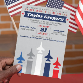 Militärische Kampfjet-Luftwaffe geht weg Party Einladung