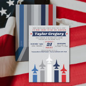 Militärische Kampfjet-Luftwaffe geht weg Party Einladung