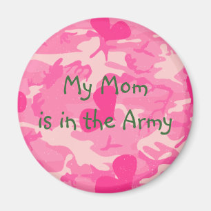 Militärische Mama Pink Camouflage Magnet