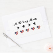 Militärische Mama Rechteckiger Aufkleber (Umschlag)