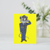 Militärische Maus Postkarte (Stehend Vorderseite)
