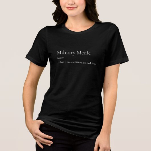 Militärische Medizin Tri-Blend Shirt (Vorderseite)