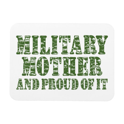 Militärische Mutter und stolz darauf Magnet (Horizontal)