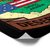 Militärische Operation Wüstensturm Usa Insig Poster (Ecke)