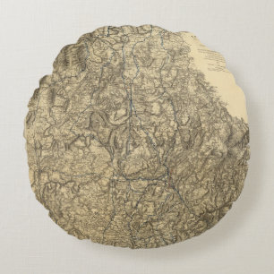 Militärische Operationen der Atlanta-Kampagne 2 Rundes Kissen