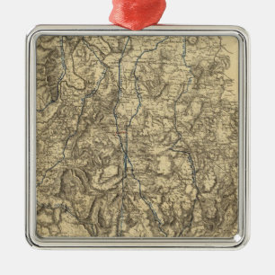 Militärische Operationen der Atlanta-Kampagne Silbernes Ornament