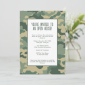 Militärische Party Einladung (Stehend Vorderseite)