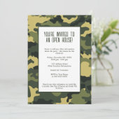 Militärische Party Einladung (Stehend Vorderseite)