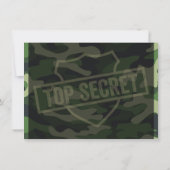 Militärische Party Einladung (Rückseite)