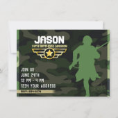 Militärische Party Einladung (Vorderseite)