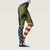 Militärische Patriotische Amerikanische Fahne-Camo Leggings (Rechts)