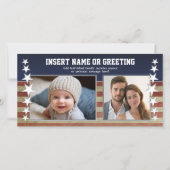 Militärische/Patriotische Fotokarte (Vorderseite)