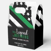 Militärische Rente - dünne, grüne Flagge - Armee Geschenkschachtel (Geöffnet)