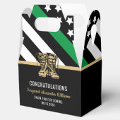 Militärische Rente - dünne, grüne Flagge - Armee Geschenkschachtel (Geöffnet)