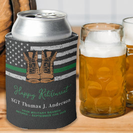 Militärische Ruhestandsleder dünne, grüne Armee Dosenkühler