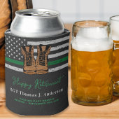 Militärische Ruhestandsleder dünne, grüne Armee Dosenkühler