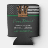 Militärische Ruhestandsleder stimuliert Grüne Arme Dosenkühler (Rückseite)