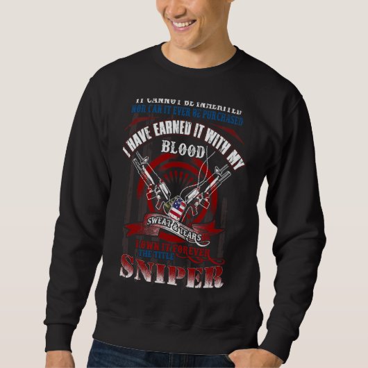 Militärische Scharfschütze Sweatshirt (Vorderseite)