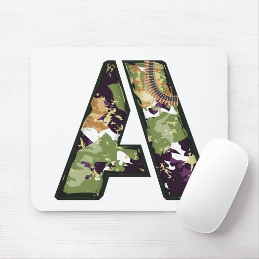 Militärische Schreibweise Mousepad (Mit Mouse)