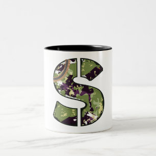 Militärische Schreibweise Zweifarbige Tasse