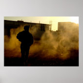 Militärische Silhouette Poster (Vorne)