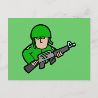 Militärische Soldaten Camouflage Grüne Designer Ku Postkarte