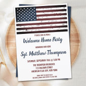 Militärische Soldatin Homecoming Party American Fl Einladung