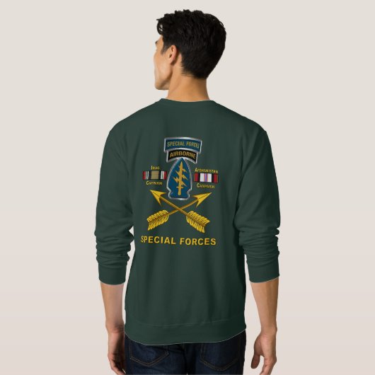 Militärische Sondereinsätze Irak und Afghanistan V Sweatshirt (Schwarz voll)