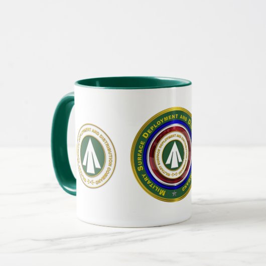 Militärische Stationierung Tasse (Vorderseite Links)