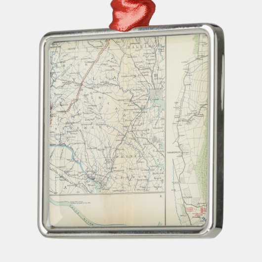 Militärische Stellvertreter von Wash, Penn, Annapo Silbernes Ornament (Links)