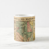 Militärische strategische Karten des Vintagen Zivi Kaffeetasse (Mittel)