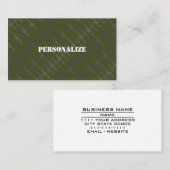 Militärische Streitkräfte Grüne Armee Visitenkarte (Vorne/Hinten)