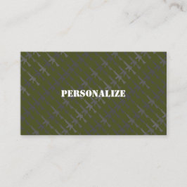 Militärische Streitkräfte Grüne Armee Visitenkarte