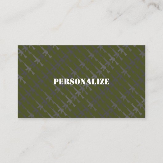 Militärische Streitkräfte Grüne Armee Visitenkarte (Vorderseite)