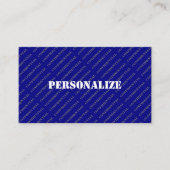 Militärische Streitkräfte Rekrutierer Stilblauer O Visitenkarte (Vorderseite)