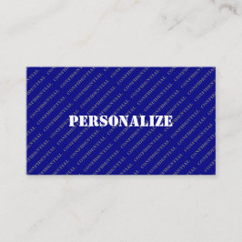 Militärische Streitkräfte Rekrutierer Stilblauer O Visitenkarte