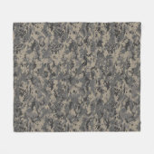 Militärische Tarnkampouflage khaki grün Fleecedecke (Vorderseite (Horizontal))