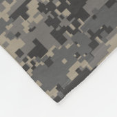 Militärische Tarnkampouflage khaki grün Fleecedecke (Ecke)
