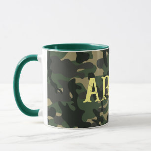Militärische Tarnkappengrün Tasse