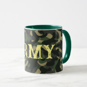 Militärische Tarnkappengrün Tasse (VorderseiteRechts)