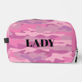 Militärische Tarnkappentoiletasche der rosa Camouf Waschbeutel (Vorderseite)