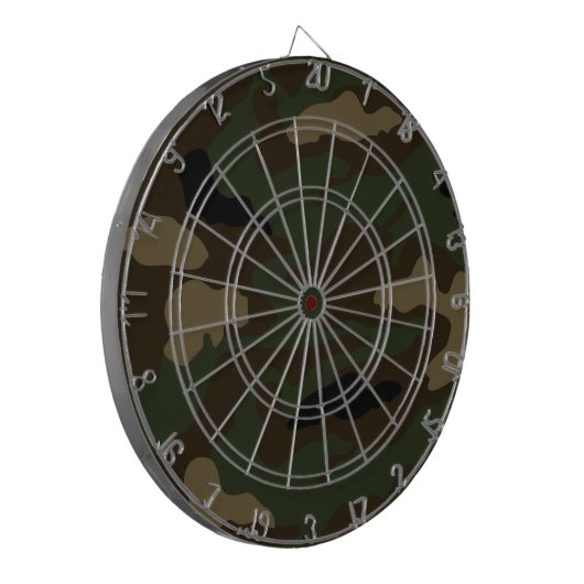 militärische Tarnmuster Dartscheibe (Vorderseite Links)