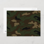 militärische Tarnmuster Postkarte (Vorne/Hinten)