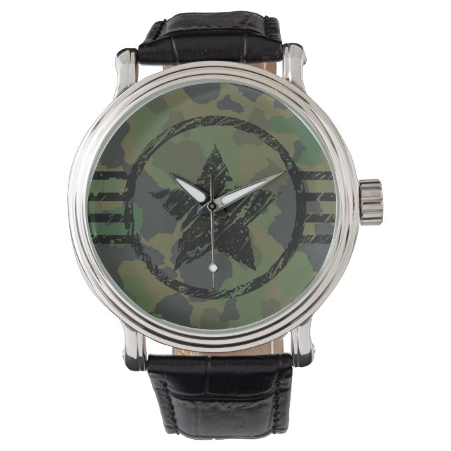 militärische Tarnung Armbanduhr (Vorderseite)