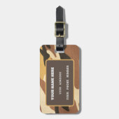 Militärische Tarnung, Camouflage der Armee Persona Gepäckanhänger (Vorderseite vertikal)