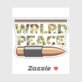 Militärische Tarnung der Welt Aufkleber (Blatt)