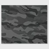 militärische Tarnung dunkler Abend Geschenkpapier (Flach)