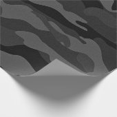 militärische Tarnung dunkler Abend Geschenkpapier (Ecke)