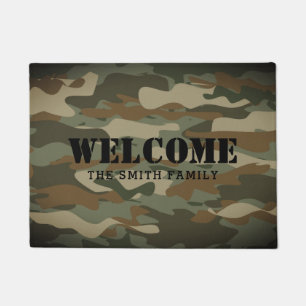 Militärische Tarnung durch die Camouflage der grün Fußmatte