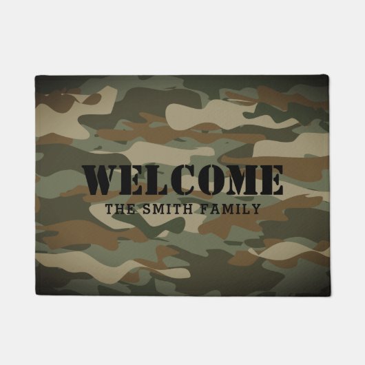 Militärische Tarnung durch die Camouflage der grün Fußmatte (Vorderseite)